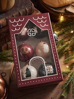 Linge de maison et décoration-Décoration-Objet déco-Lot de 6 boules de Noël Ho ! Ho ! Ho !