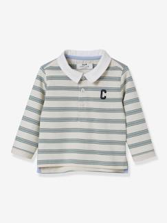Bébé-T-shirt, sous-pull-Polo-rugby bébé en coton bio CYRILLUS