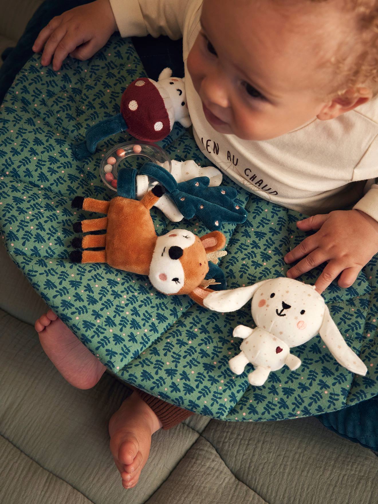 Coussin bébé des découvertes forêt enchantée (Vertbaudet) - Image 1