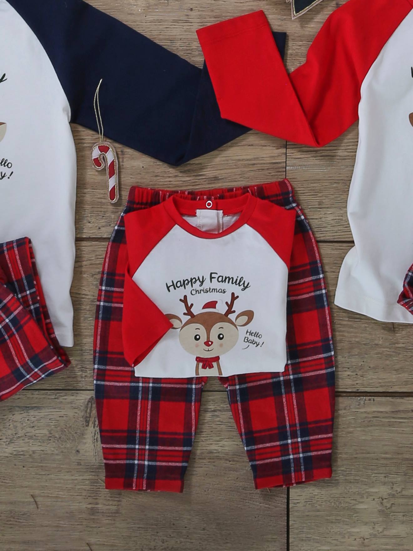 Pyjama bébé spécial Noël capsule famille écru