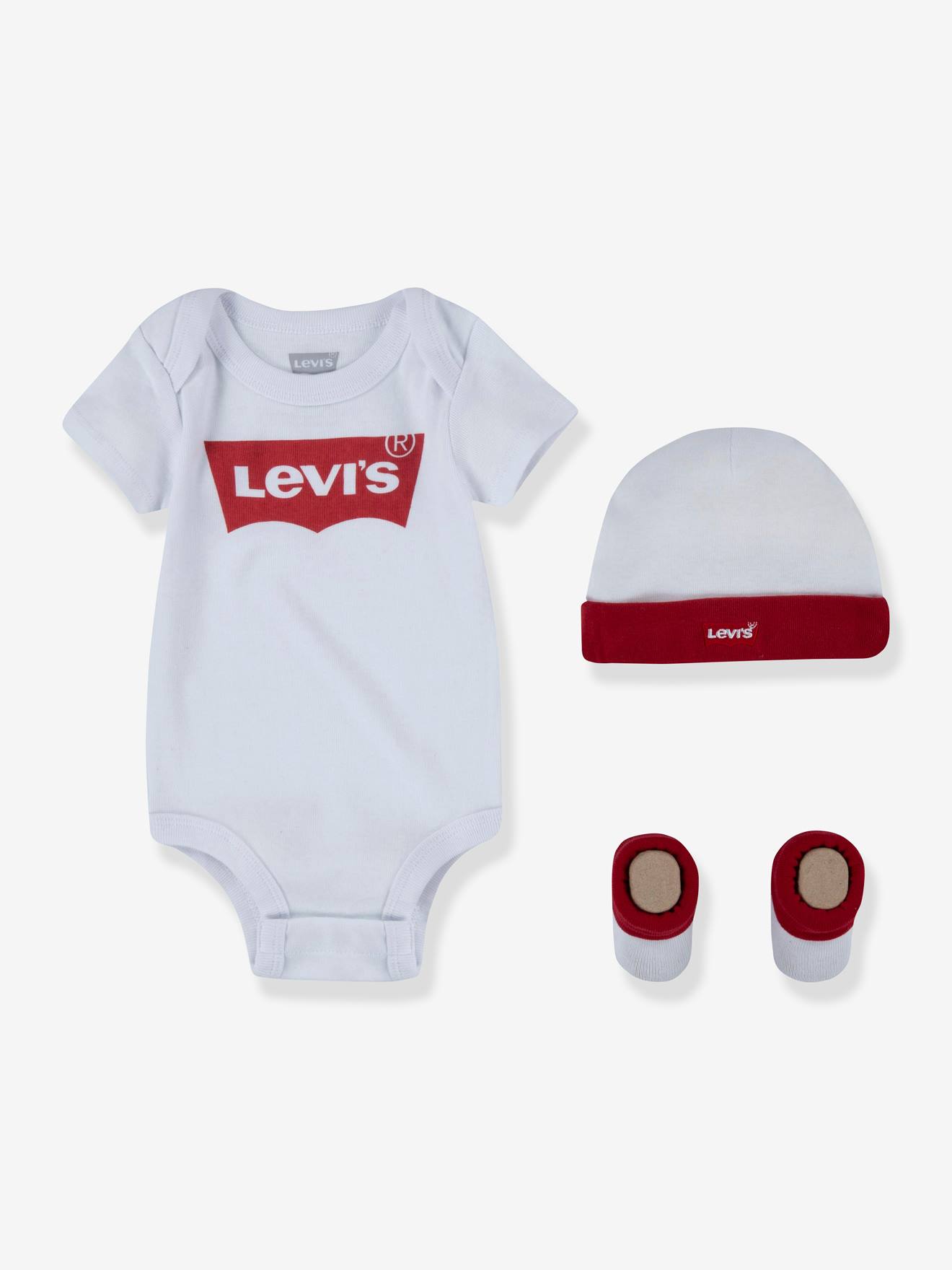 Ensemble 3 Pièces Bébé Batwin De Levi's Blanc