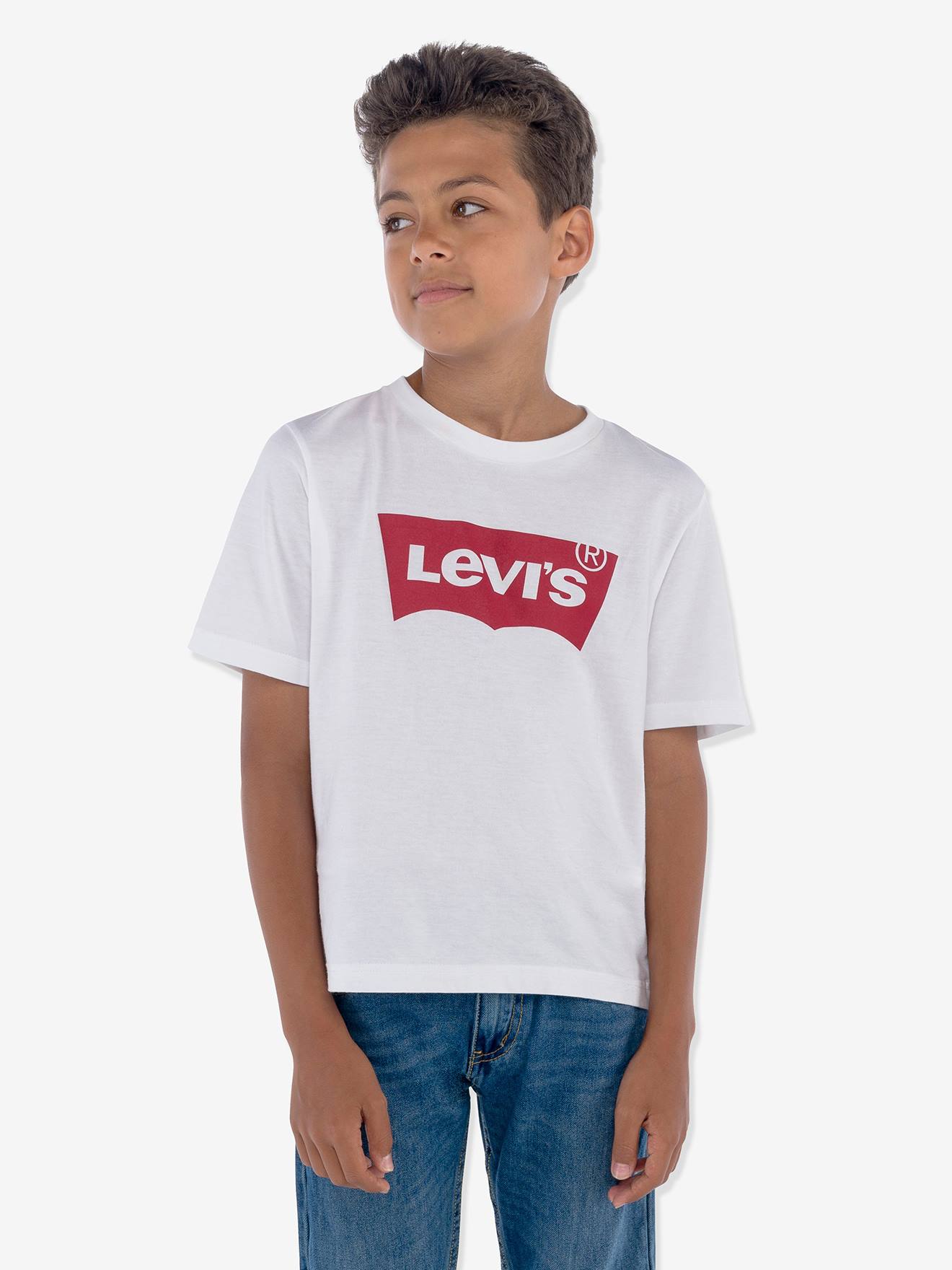 T-shirt Batwing Garçon Levi's® Blanc