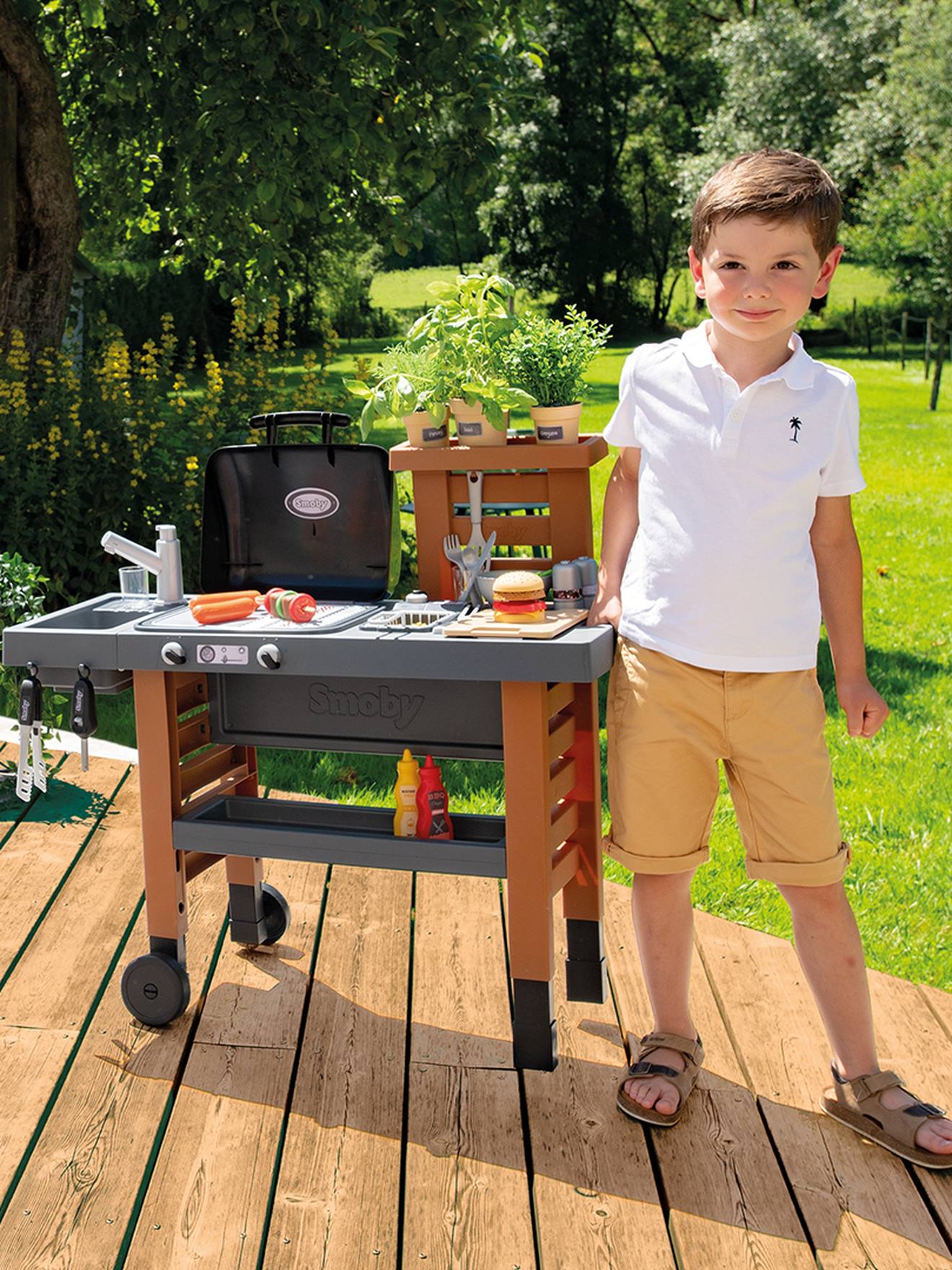 Garden Kitchen - marron (Smoby) - Image 2