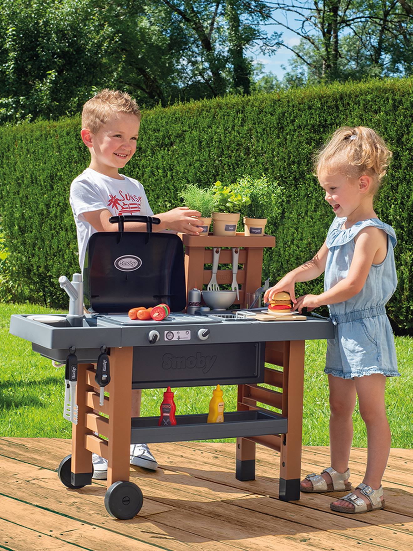 Garden Kitchen - marron (Smoby) - Image 1