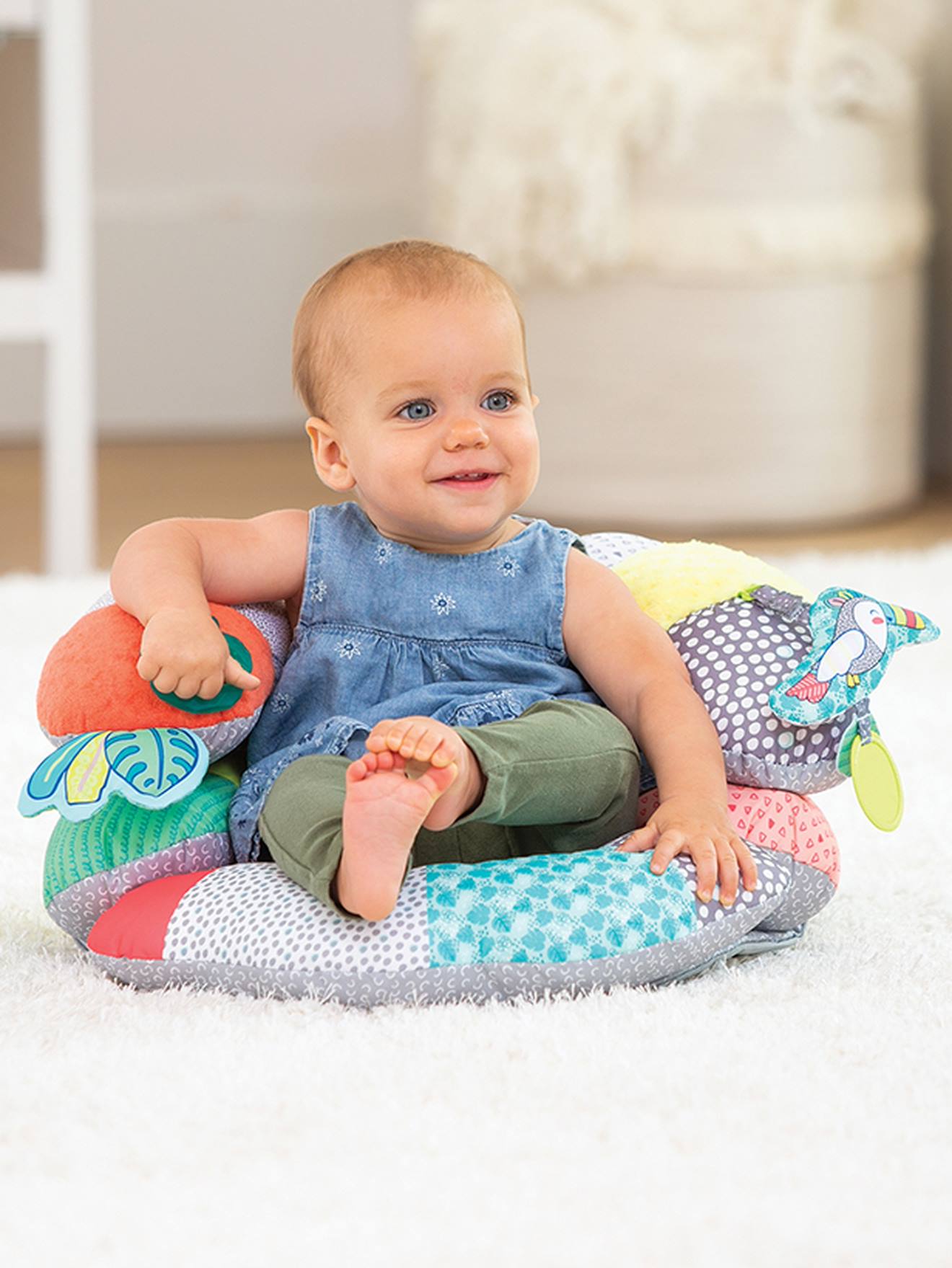 Coussin 2 en 1 Evolutif - multicolore
