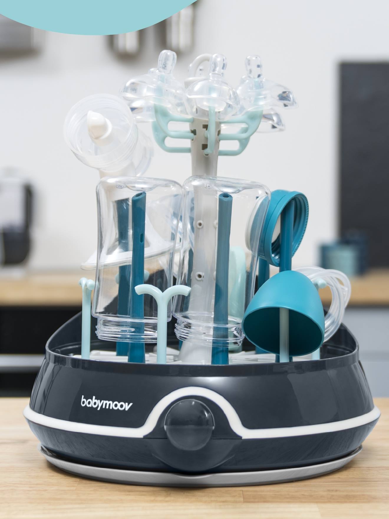 BABYMOOV - Stérilisateur Électrique Babymoov Turbo Vapeur Sans Bpa Bleu