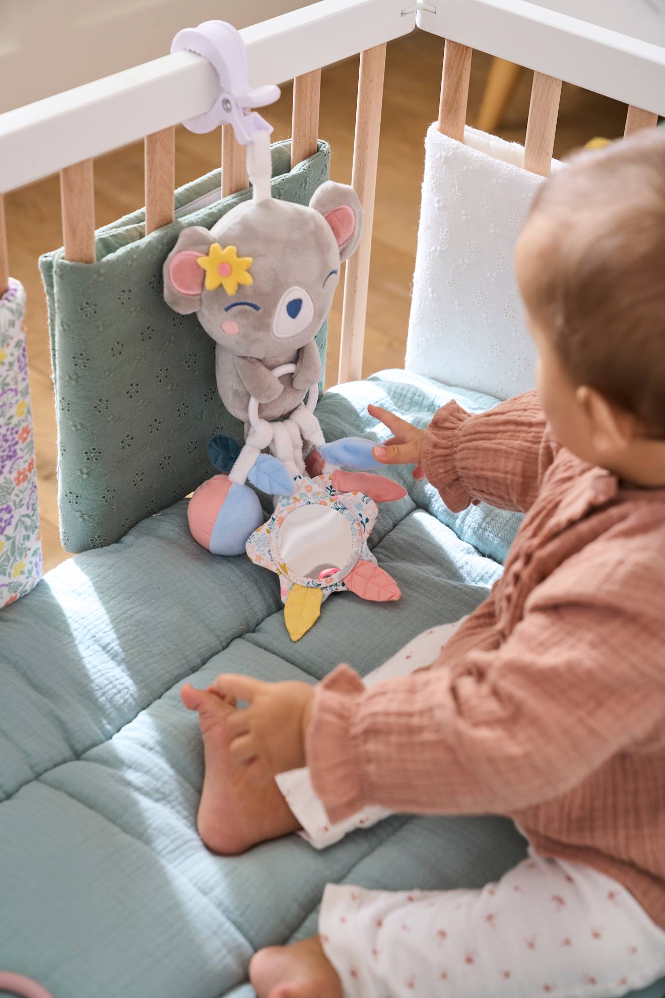 Jouet d'éveil avec pince KOALA rose - koala (Vertbaudet) - Image 1