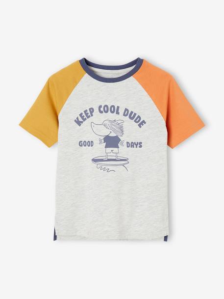 Garçon-Tee-shirt motif ludique requin surfeur garçon