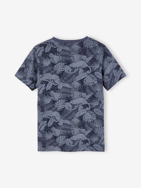 T-shirt motifs graphiques garçon manches courtes anthracite+blanc chiné+bleu ardoise+cannelle+lichen+noix de pécan+terracotta 8 - vertbaudet enfant 