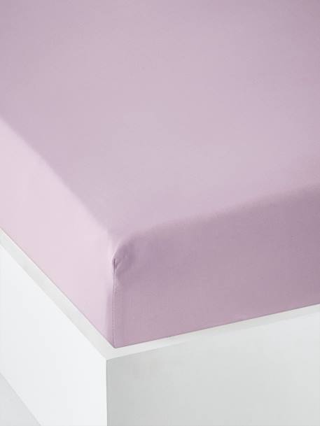 Vertbaudet - Drap-housse uni bébé lilas