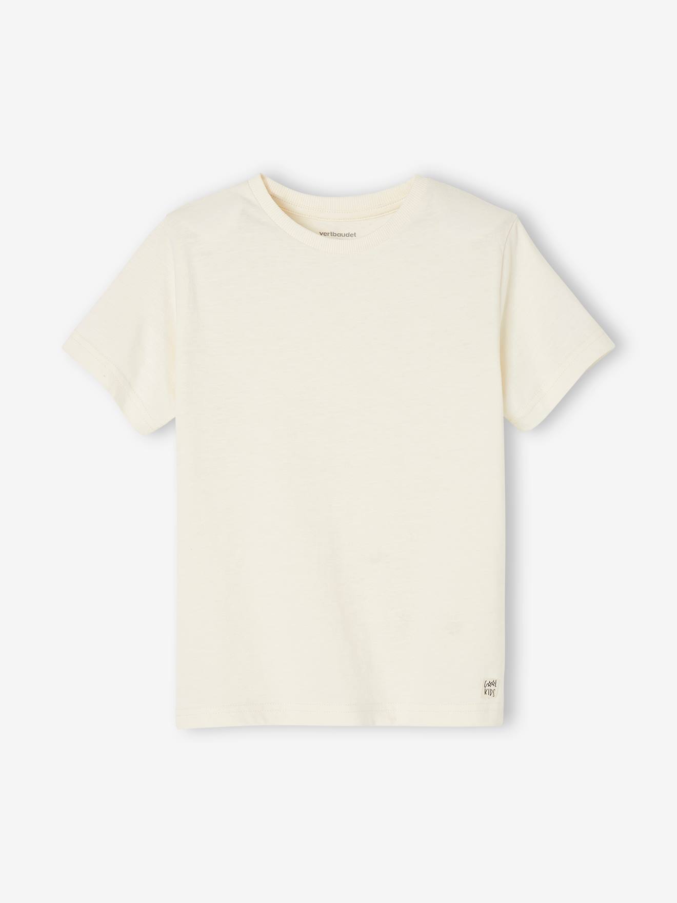 Vertbaudet - T-shirt personnalisable garçon manches courtes blanc