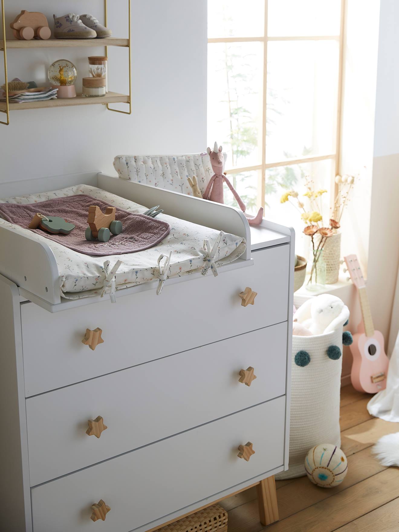 Commode 3 tiroirs LIGNE GRANDE OURSE blanc (Vertbaudet) - Image 2