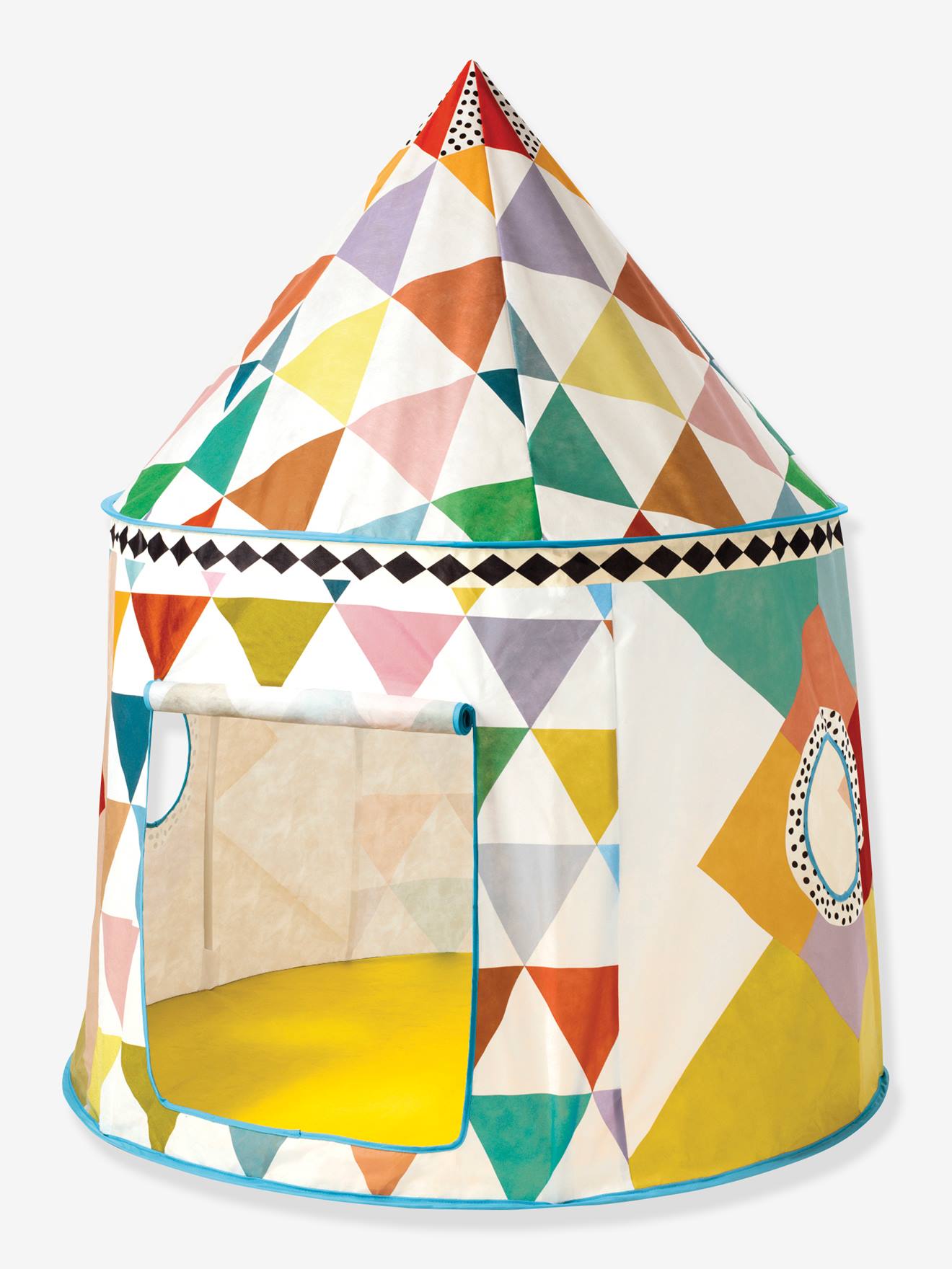 Cabane multicolore blanc