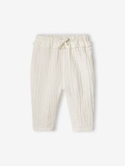 Pantalon bébé fille en gaze de coton  - vertbaudet enfant