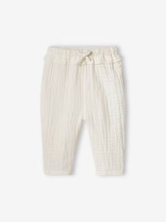 -Pantalon en gaze de coton bébé