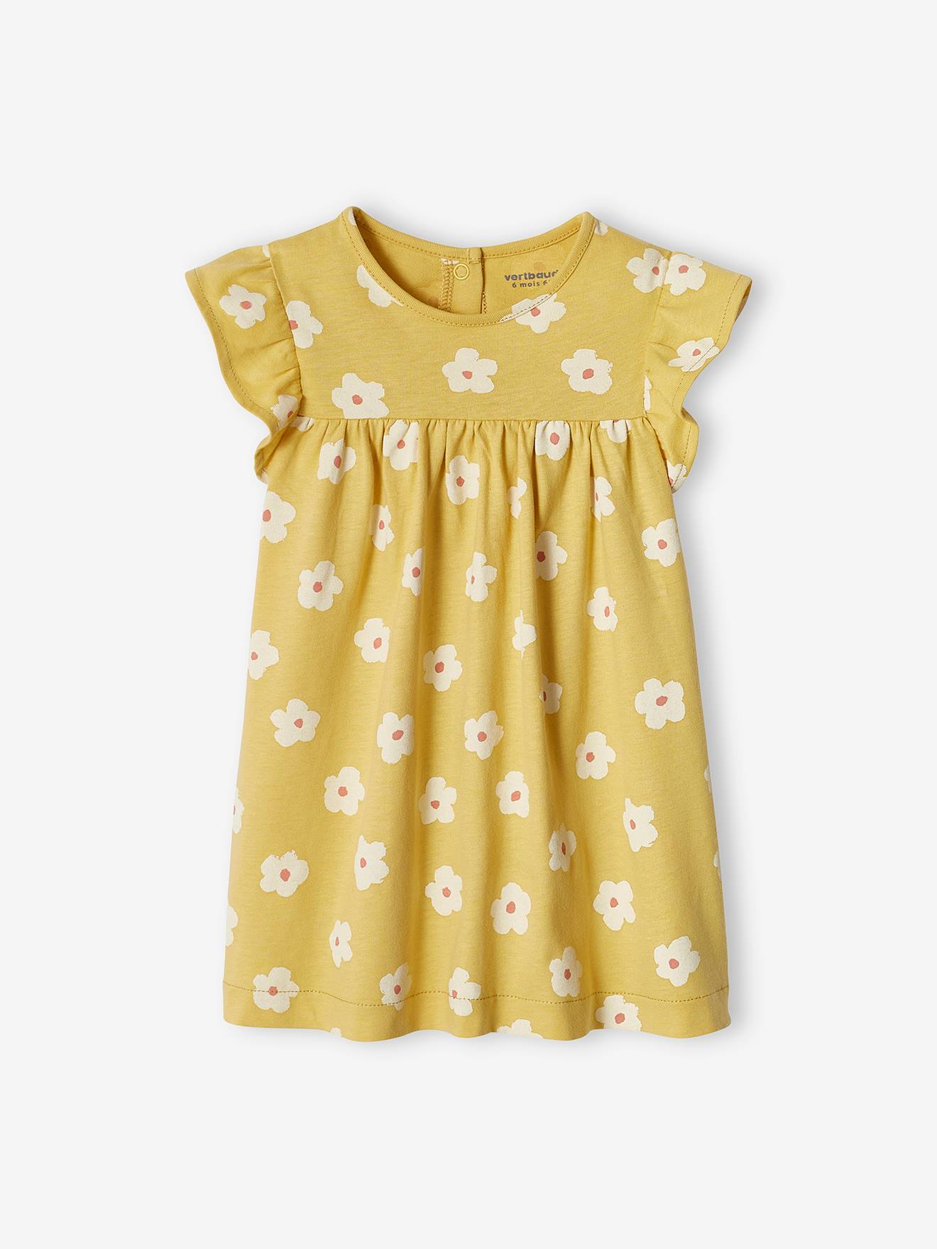Robe bébé en jersey BASICS jaune pâle