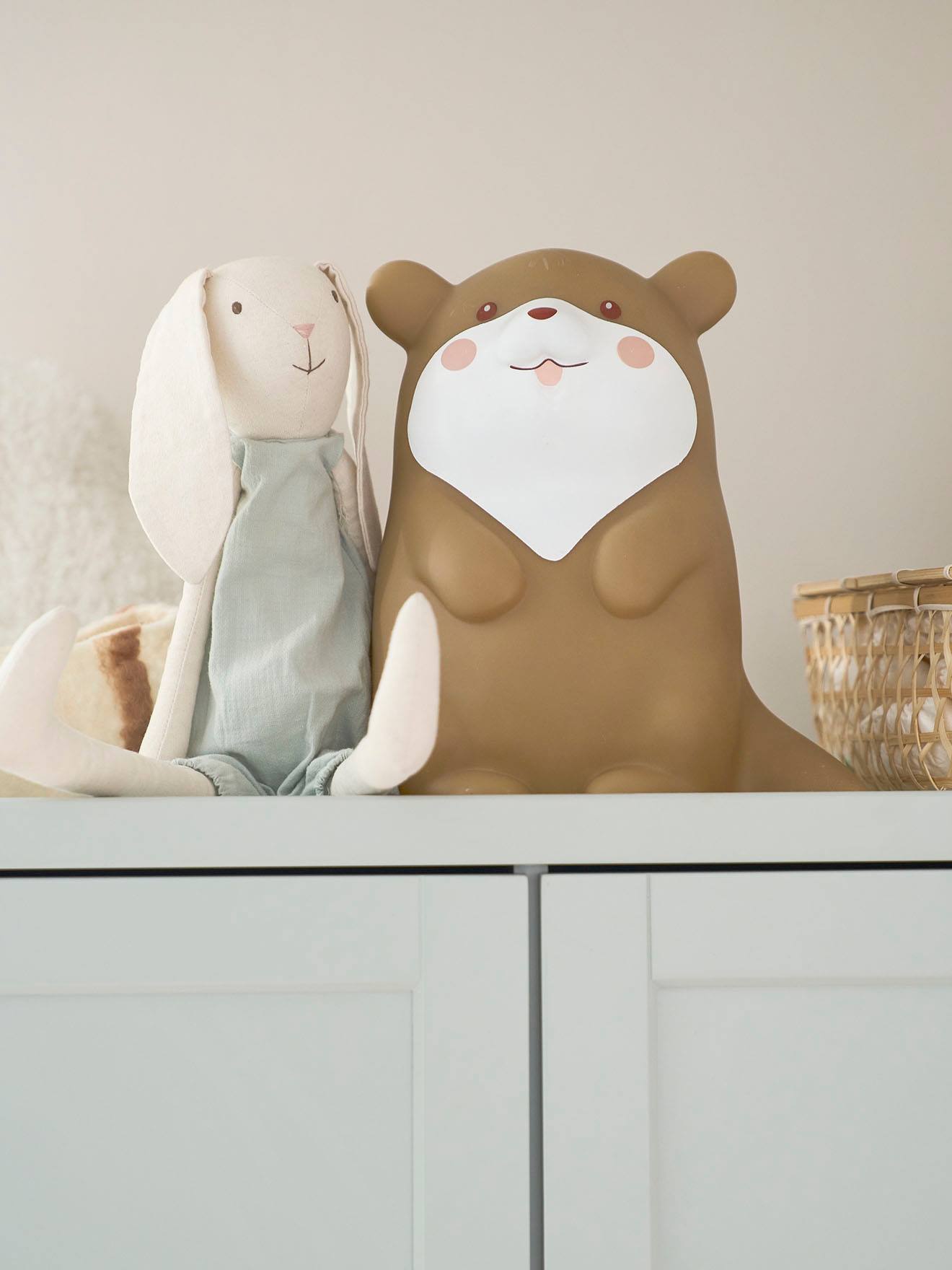Veilleuse Loutre blanc (Vertbaudet) - Image 1