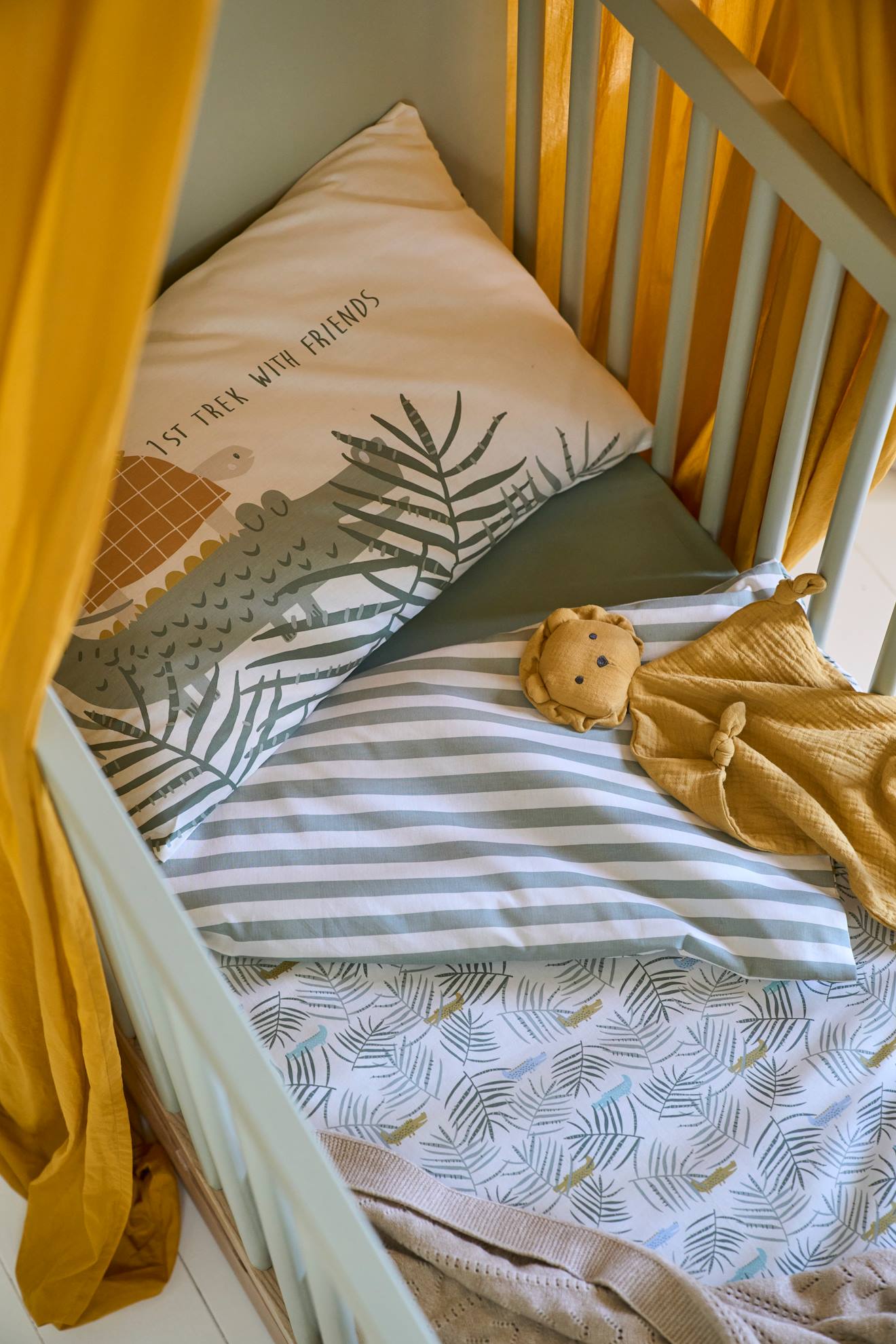 Housse de couette bébé TREK blanc imprimé (Vertbaudet) - Image 2