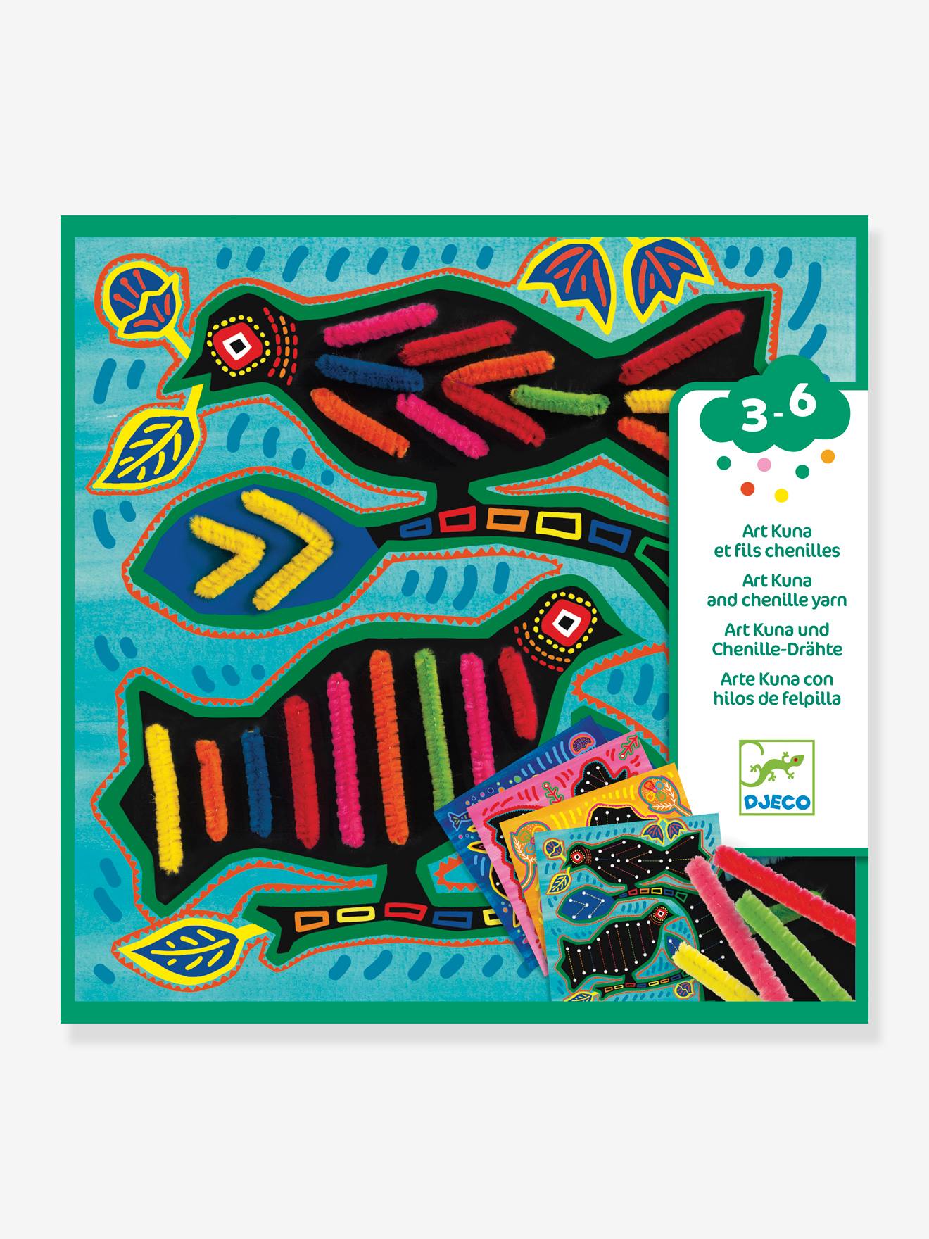 Art Kuna et Fils Chenilles Tout Doux DJECO vert