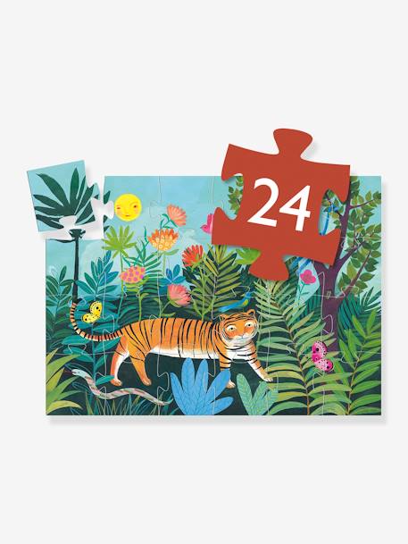 Puzzle 24 pièces La balade du Tigre DJECO orange 2 - vertbaudet enfant 