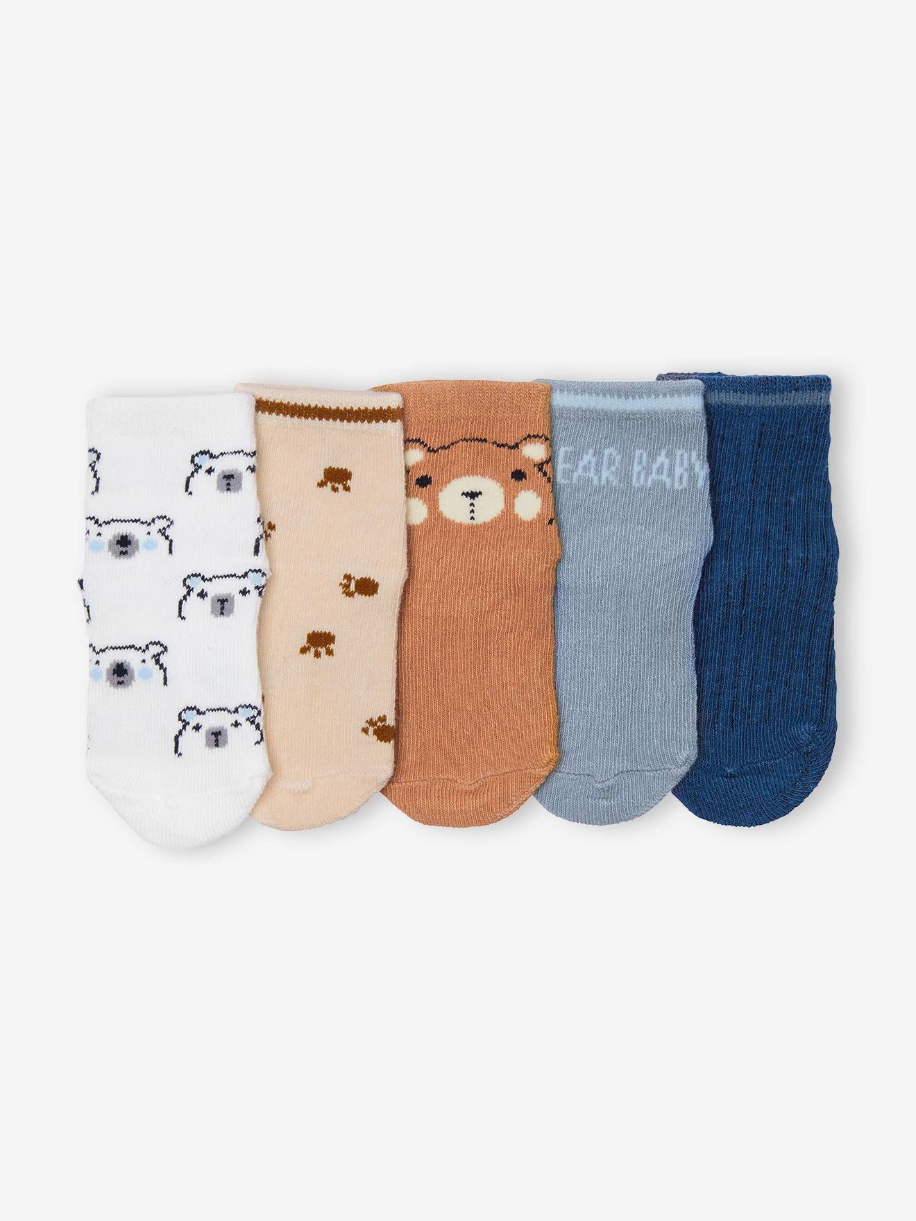 Lot de 5 paires de chaussettes baby bear bébé brun