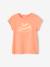 Tee-shirt à message Basics fille bleu ciel+corail+fraise+marine+rose bonbon+rouge+vanille+vert sapin 5 - vertbaudet enfant 
