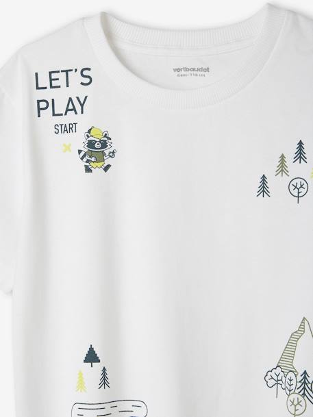 Tee-shirt motif jeu de piste garçon blanc 8 - vertbaudet enfant 