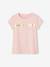 T-shirt de sport Basics fille rayures irisées placées écru+lilas+rose poudré 14 - vertbaudet enfant 