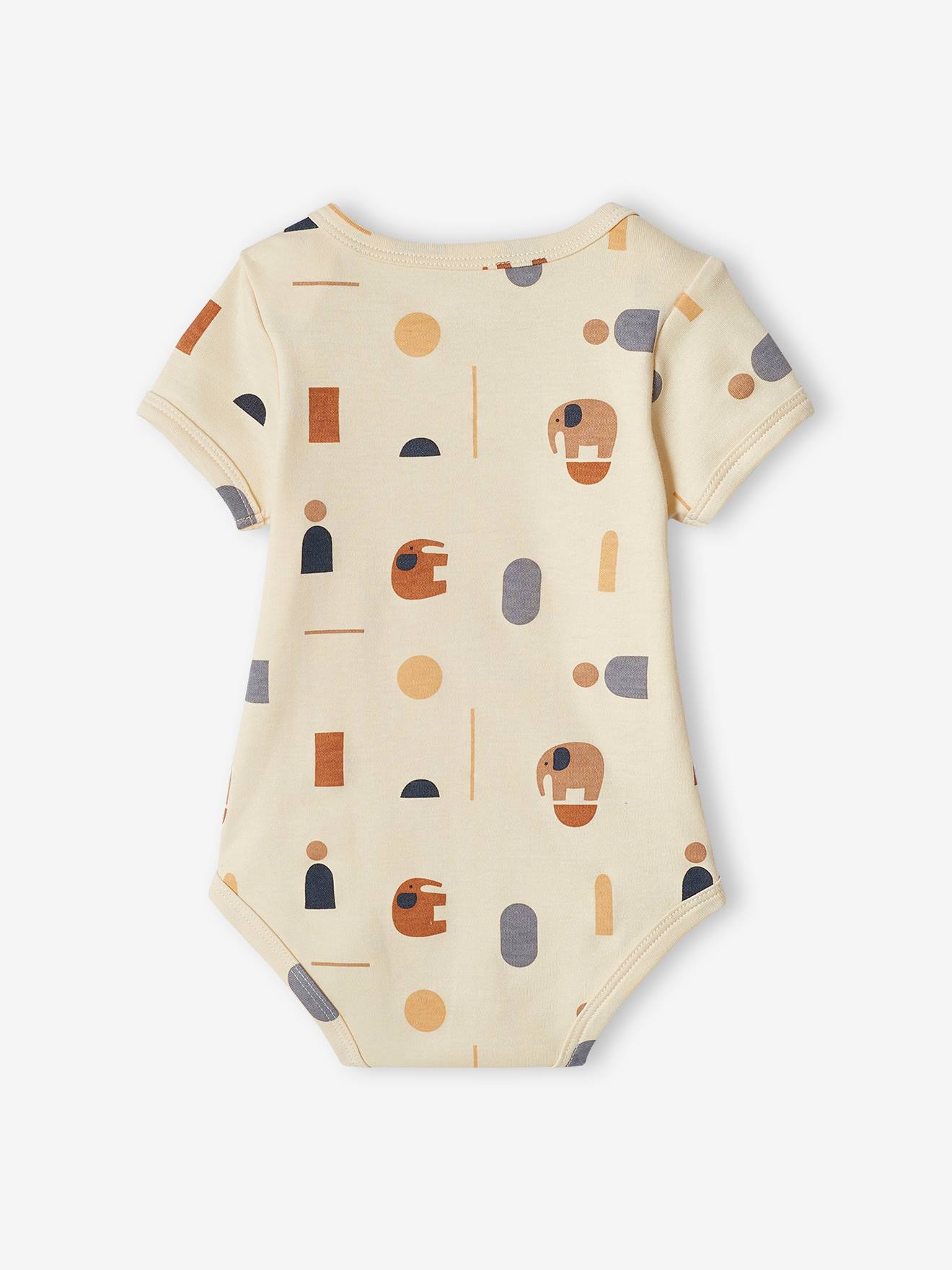 Écru BÉBÉ GARÇON Ensemble de pyjama en coton à manches courtes à motif  éléphant pour bébé garçon 1970591