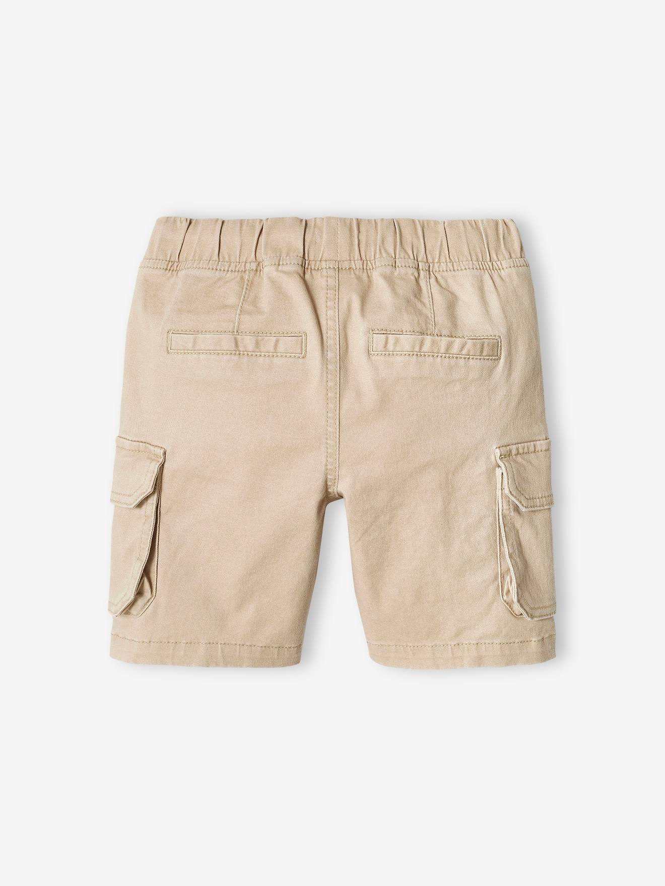 Bermuda Cargo En Twill Pour Garçon Vert D'eau - 5 Ans C572 P205533
