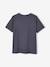 Tee-shirt animal ludique garçon bleu nuit+gris chiné 2 - vertbaudet enfant 