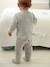 Pyjama bébé mixte velours animal personnalisable beige chiné+gris chiné 11 - vertbaudet enfant 
