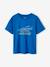 T-shirt garçon motif effet 3-D bleu électrique+écru 1 - vertbaudet enfant 