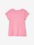 Tee-shirt à message Basics fille bleu ciel+corail+fraise+marine+rose bonbon+rouge+vanille+vert sapin 18 - vertbaudet enfant 