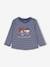 Ensemble T-shirt et pantalon molleton bébé indigo+rayé / caramel 4 - vertbaudet enfant 