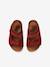 Sandales scratchées en cuir bébé garçon beige imprimé+marron+rouge 14 - vertbaudet enfant 