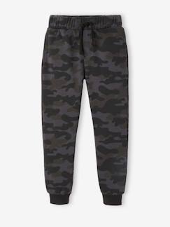 -Pantalon jogging camouflage garçon en molleton