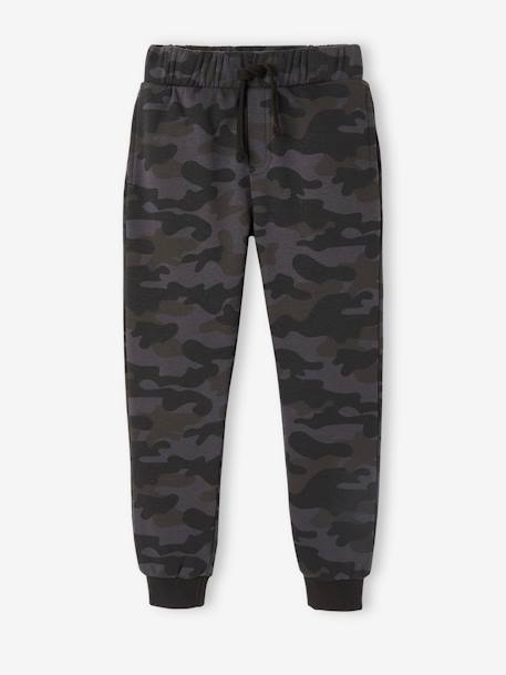 Garçon-Vêtements de sport-Pantalon jogging camouflage garçon en molleton