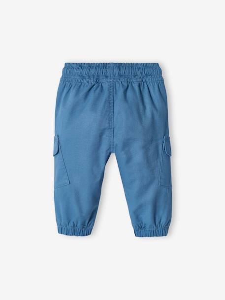 Pantalon battle bébé bleu jean+kaki 2 - vertbaudet enfant 