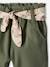 Pantalon paperbag bébé avec ceinture cappuccino+lichen+vieux rose 7 - vertbaudet enfant 
