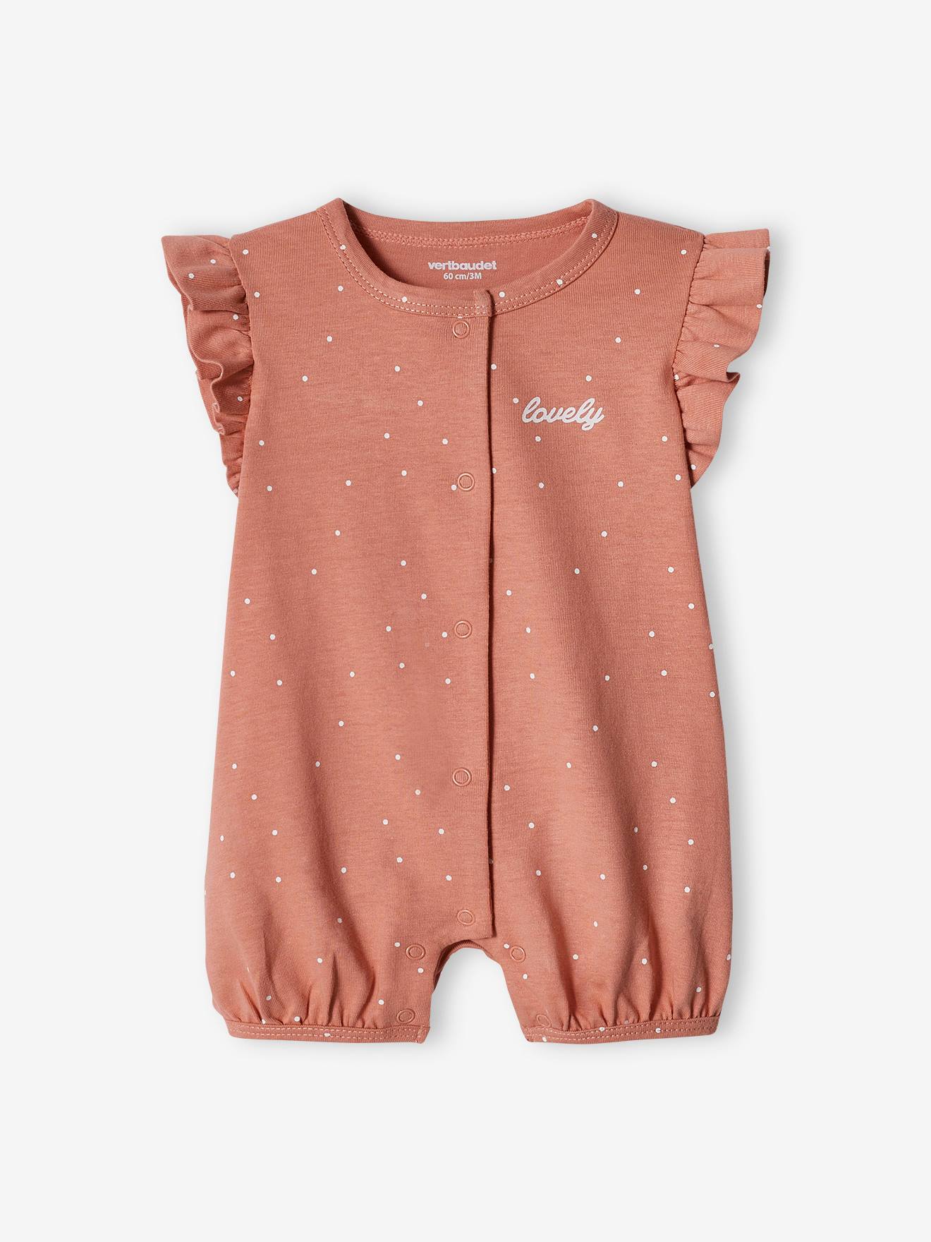 Lot de 2 combishorts "lovely" bébé blush (Vertbaudet) - Image 1