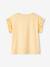 T-shirt fille motif fantaisie manches courtes volantées anthracite+jaune pâle+marine+rose pâle 6 - vertbaudet enfant 