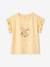 T-shirt à motif irisé fille manches courtes volantées écru+jaune pâle+marine+mauve+pêche 5 - vertbaudet enfant 