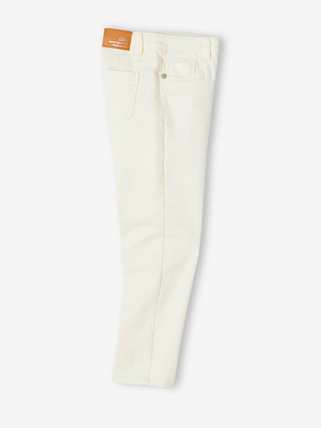 Pantalon fille mom MorphologiK fin écru+encre+pêche+rose poudré 4 - vertbaudet enfant 