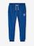 Pantalon jogging 'Athletic' garçon en molleton BLEU CANARD+bleu roi+chocolat+rouge 6 - vertbaudet enfant 
