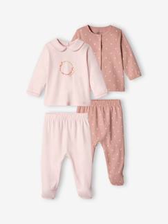 -Lot de 2 pyjamas en jersey bébé fille