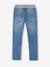 Jean garçon droit facile à enfiler denim effet molleton blue stone+BRUT FONCE+denim black+denim bleached+denim gris+double stone 33 - vertbaudet enfant 