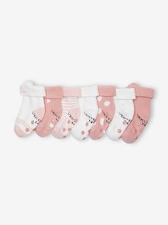 -Lot de 7 paires de chaussettes "chat" bébé fille BASICS