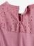 Robe fille détails en broderie anglaise blush foncé+mauve+rose pâle+vert d'eau 7 - vertbaudet enfant 