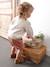 Gilet bébé en côtes anglaises motif irisé écru+rose 5 - vertbaudet enfant 